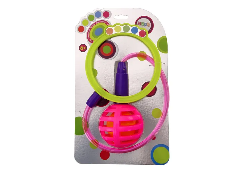 Skakanka Skipper Hula Hop Na Nogę Diody LED - Różowa
