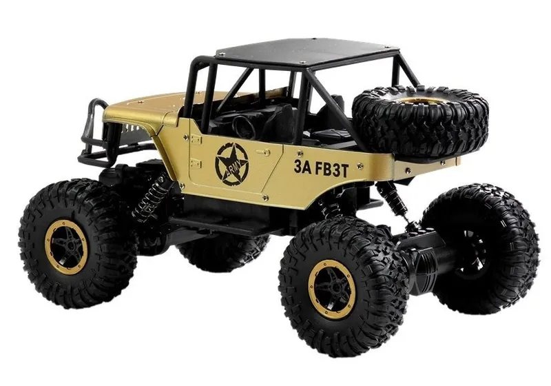 Auto Zdalnie Sterowane JEEP R/C 1:18 - Złoty