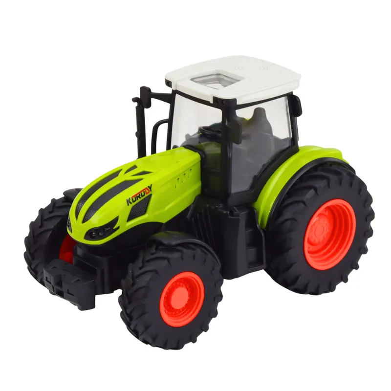 Traktor Rolniczy Zdalnie Sterowany RC Z Przyczepą Bale Siana Światła 1:24
