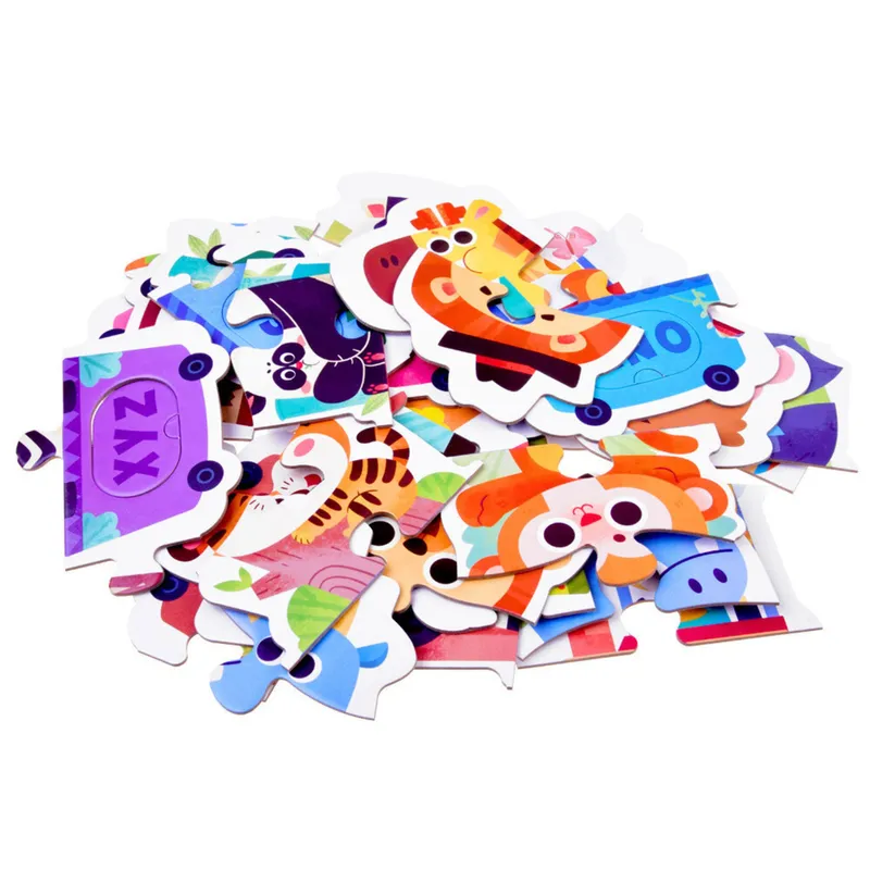 Puzzle Edukacyjne Dla Malucha Alfabet Pociąg Ze Zwierzętami 40 el