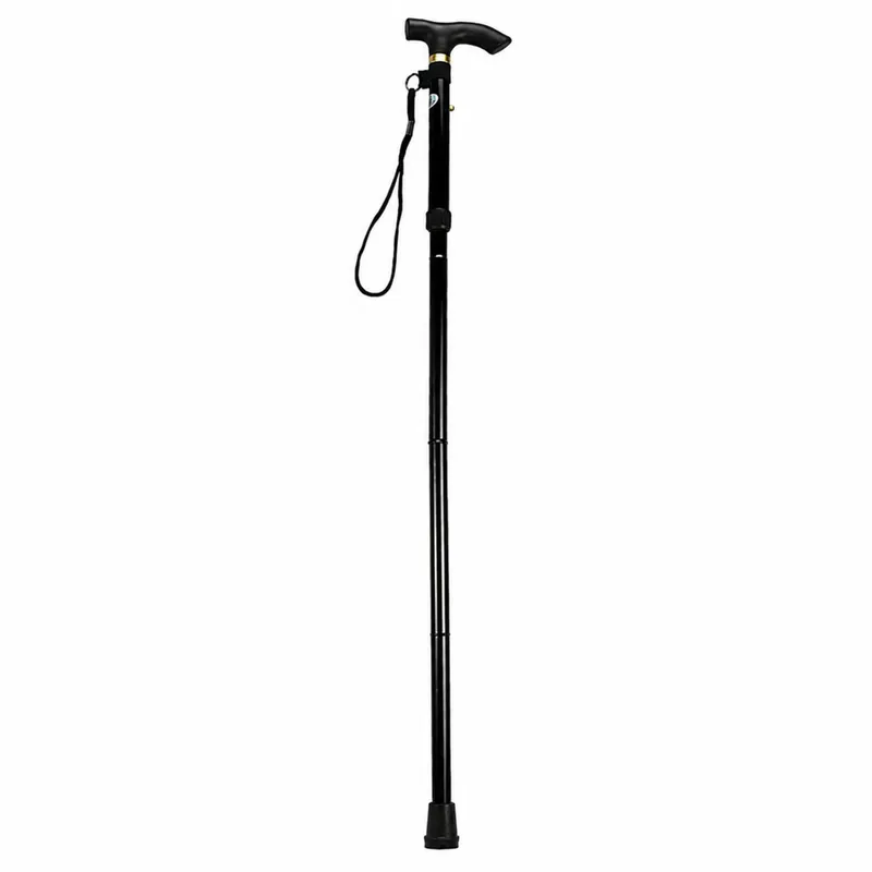 Laska Teleskopowa Składana Regulowana Aluminiowa Dla Seniora 85-95CM - Czarna