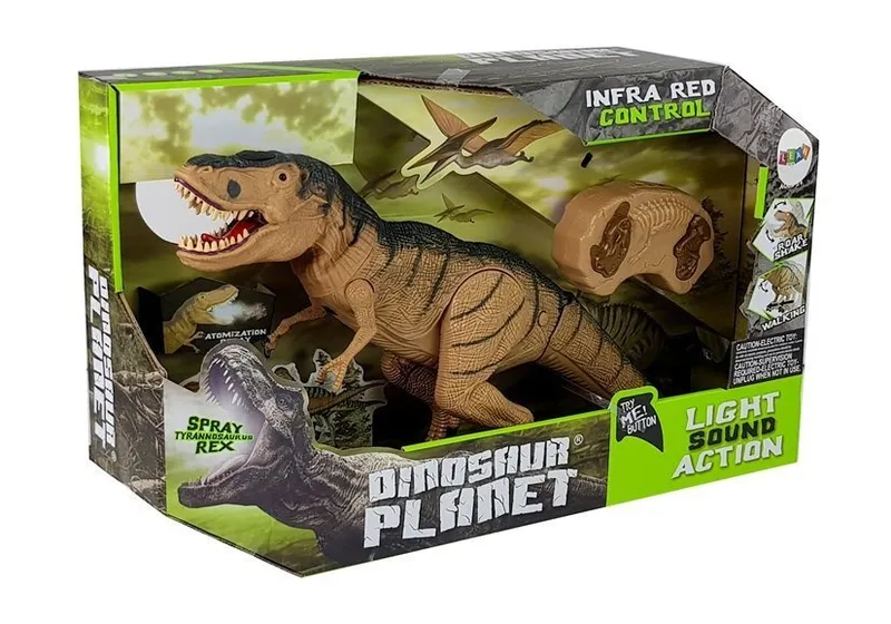 Dinozaur Tyranozaur Rex Zdalnie Sterowany R/C Z Parą