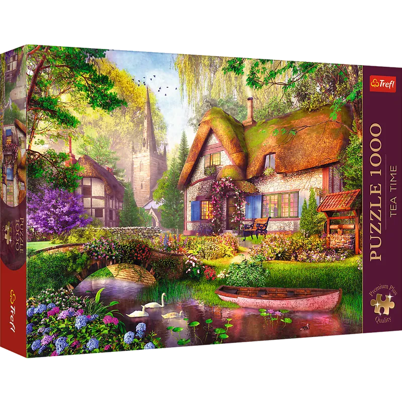 Puzzle - 1000 Premium Plus - Tea Time: Urocza Chatka W Lesie - TREFL 10804