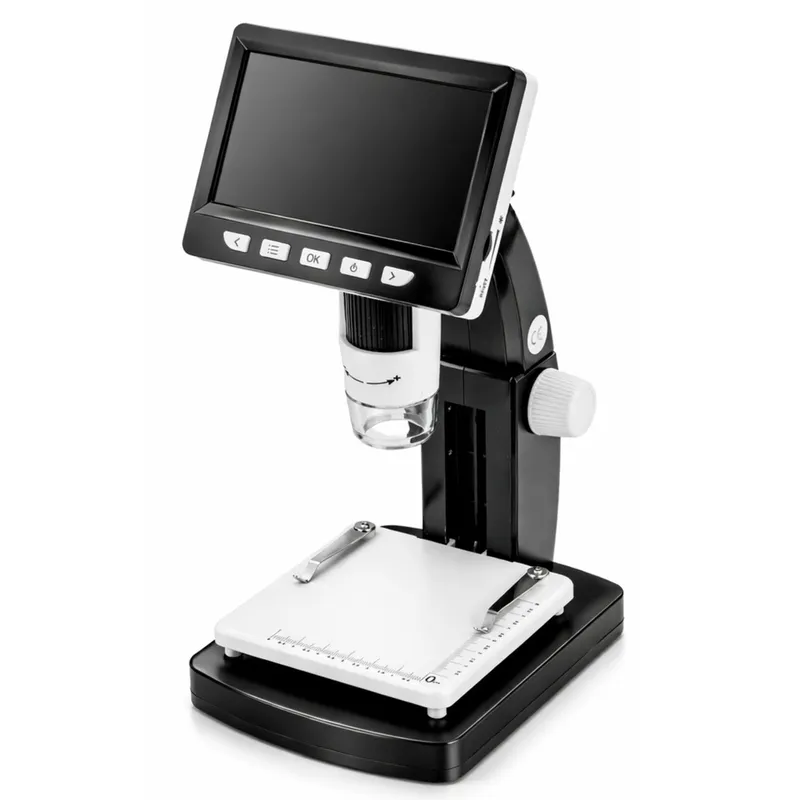 Mikroskop Cyfrowy Edukacyjny Ekran 4,3 Cala LCD USB LED Powiększenie 1000X