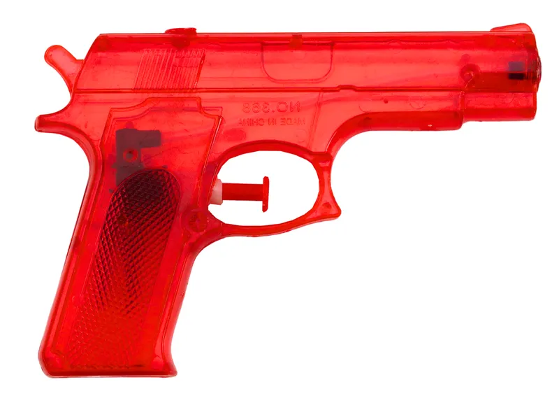 Pistolet Na Wodę Mały Plastikowy 15 cm X 10,5 cm - Czerwony