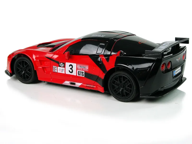 Auto Sportowe R/C 1:24 Corvette C6.R 2.4 g Światła - Czerwone