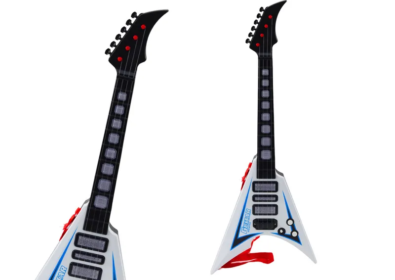 Gitara Elektryczna Dla Dzieci Światła Melodie - Biała