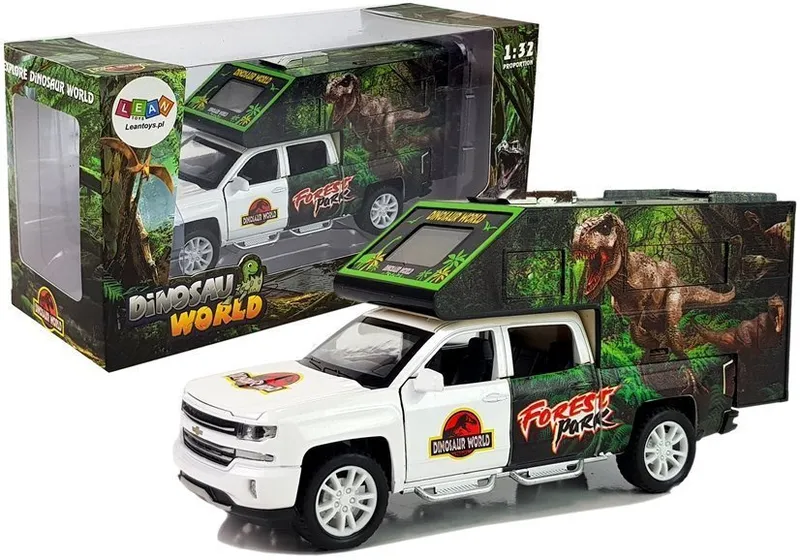 Camper Z Dinozaurami - Biały