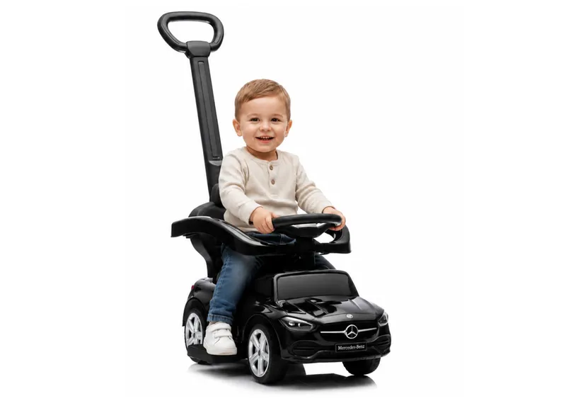 Jeździk Z Pchaczem MERCEDES 3w1 - Czarny