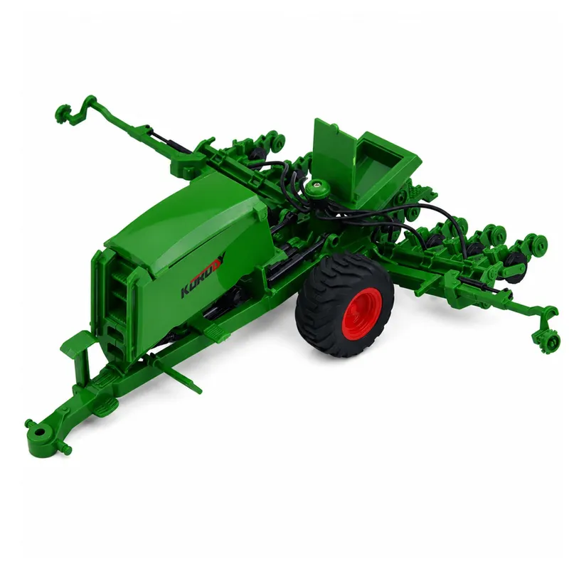 Traktor Rolniczy Z Siewnikiem I Agregatem Światła Dźwięki 1:24 - Żółty