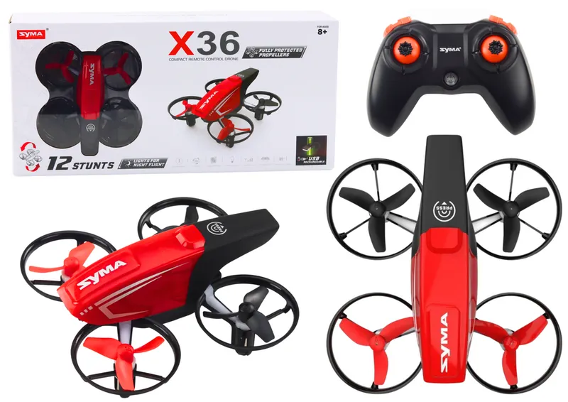 Zdalnie Sterowany Dron RC X36 SYMA - Czerwony