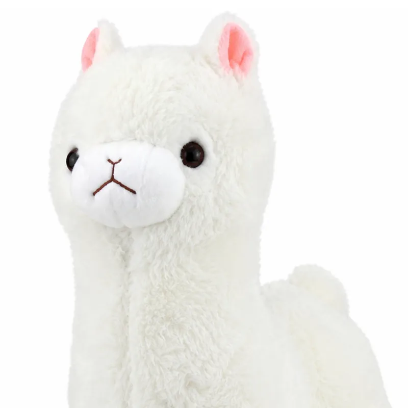 Pluszowa Alpaka Lama Maskotka Przytulanka Miękkie Futerko 38 cm - Biała