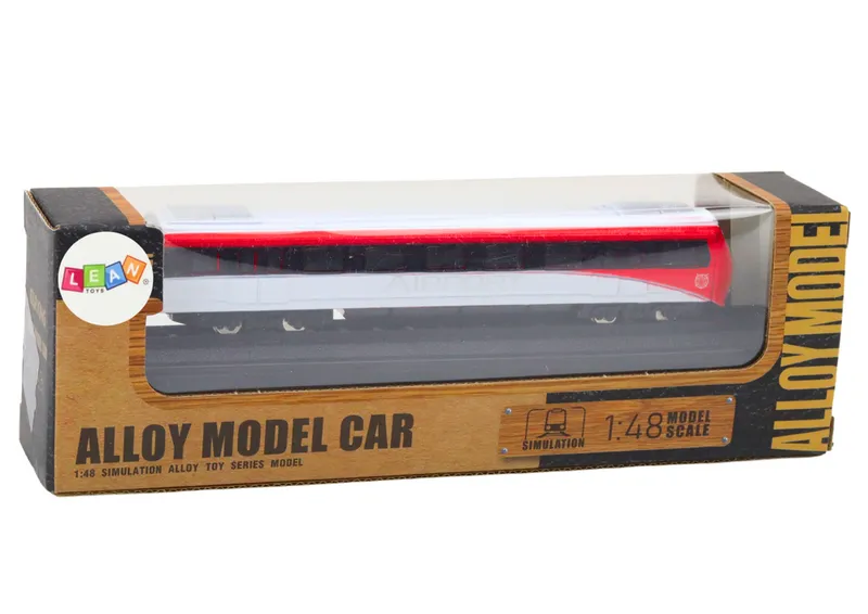 Model Kolekcjonerski Pociąg 1:48 Metalowy - Czerwono-Biały