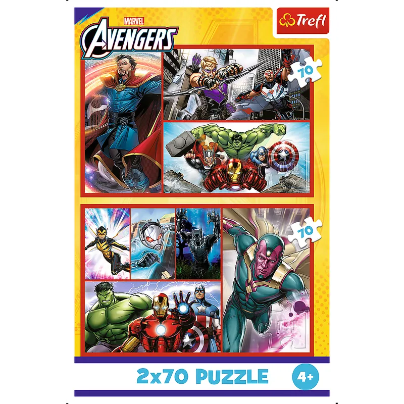 Puzzle - 2x70 - Zostań Bohaterem - Avengers - TREFL 34439