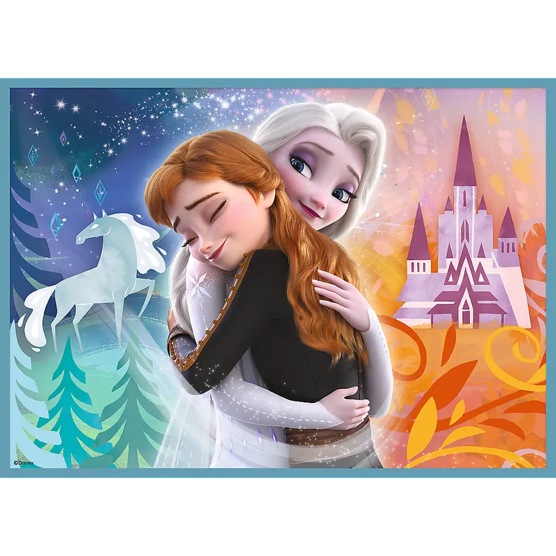 Puzzle - 4w1 (12, 15, 20, 24) - Niezwykły Świat Frozen - Kraina Lodu - TREFL 34381
