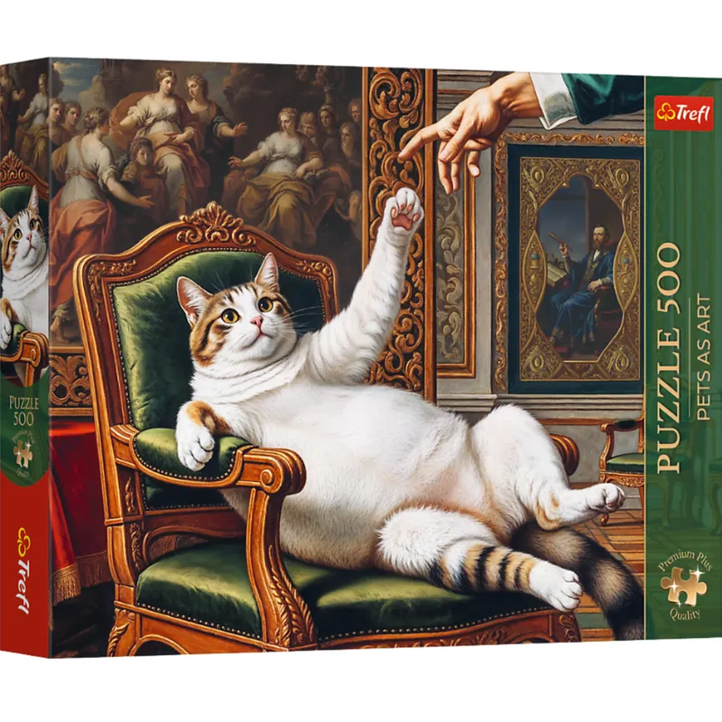 Puzzle - 500 - Premium Plus - Pets As Art: Jego Puszysta Wysokość - TREFL 37627