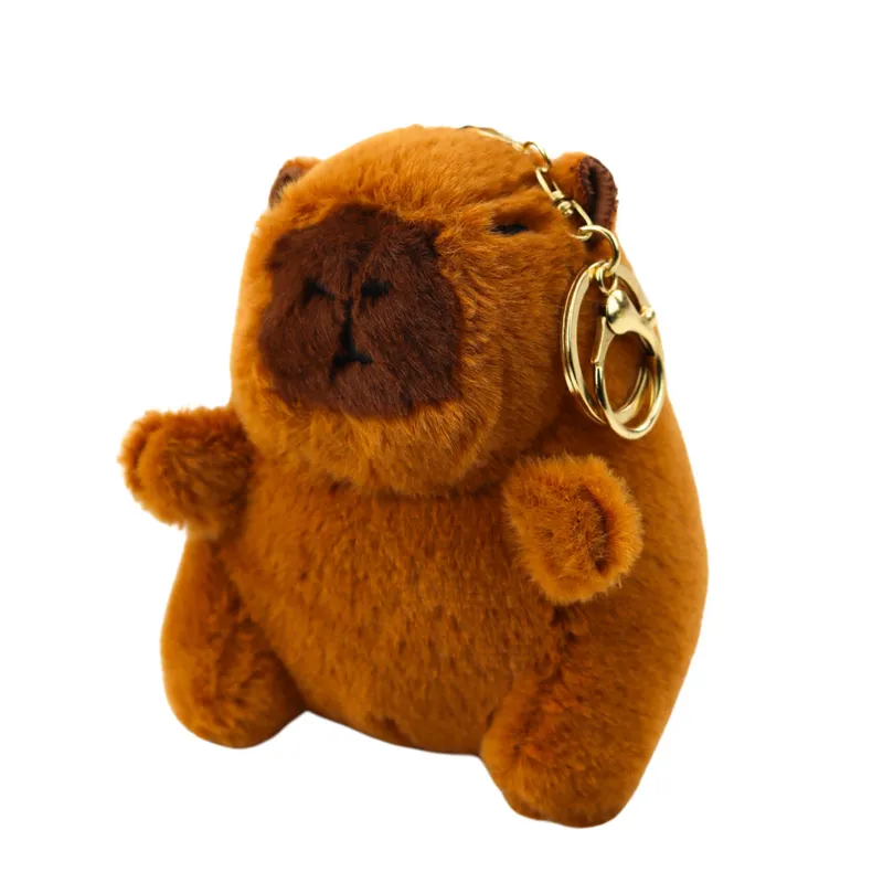 Plecak Miejski Szkolny Kapibara Brelok Przypinki Beżowy Kremowy 25l 42cm