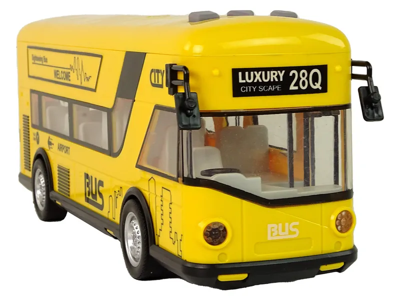 Autobus Miejski Z Napędem Frykcyjnym 1:18 - Żółty