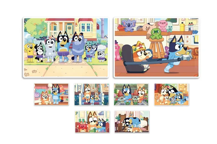 Zestaw Edukacyjny Puzzle Memo Klocki BLUEY CLEMENTONI 18320