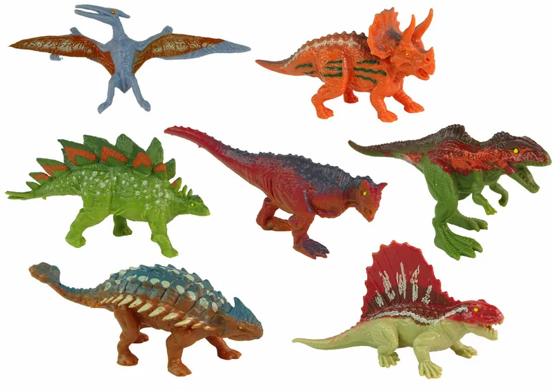 Zestaw Figurki Dinozaury 12 Sztuk Kolorowe