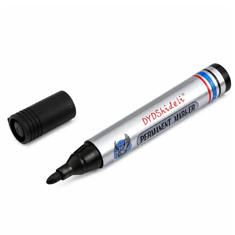 Marker Pisak Wodoodporny Permanentny Ścięta Końcówka - Czarny