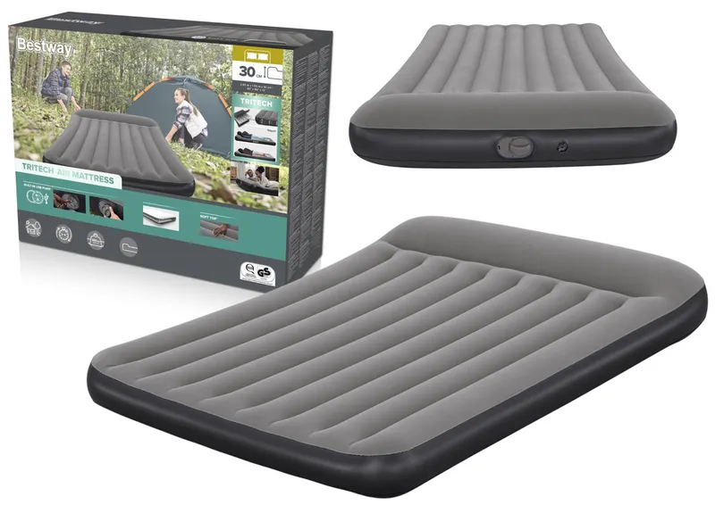 Materac Dmuchany Dwuosobowy 150 x 203 x 30 cm BESTWAY 671BS