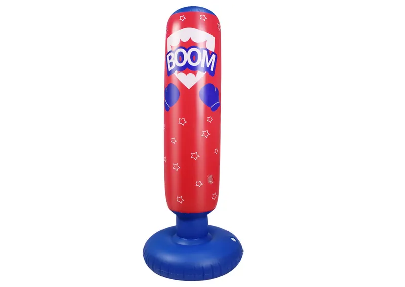 Nadmuchiwany Worek Bokserski Czerwono Niebieski 125cm