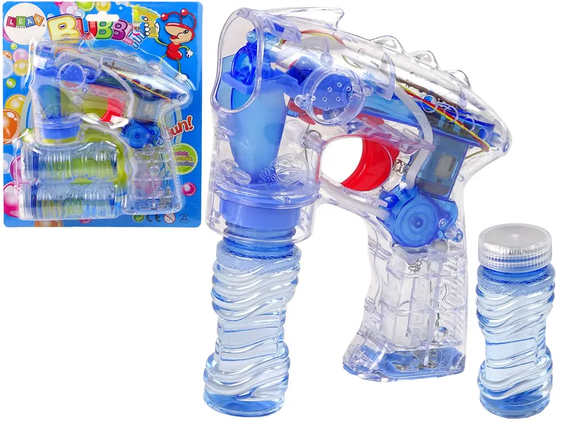 Pistolet Do Baniek Mydlanych Światła Diody Przezroczysty
