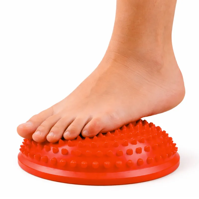 Półkula Sensoryczna Do Masażu Ćwiczeń Równowagi 16 cm - Pomarańczowa