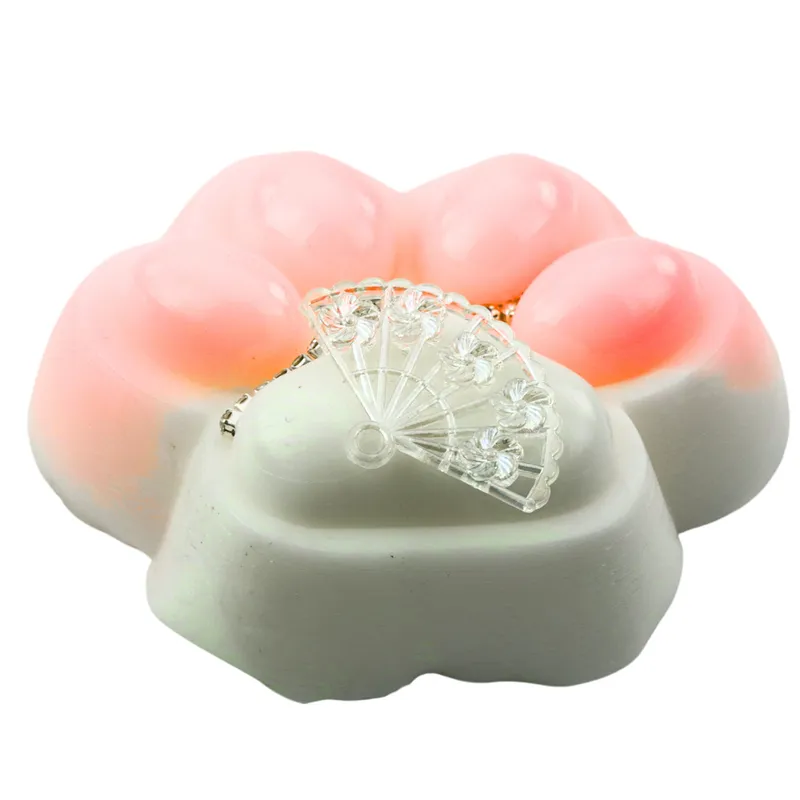 Gniotek Kocia Łapka Antystresowa Sensoryczna Squishy Ozdoby - Biała
