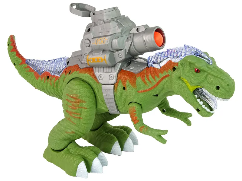 Dinozaur Z Katapultą Chodzi Strzela - Zielony
