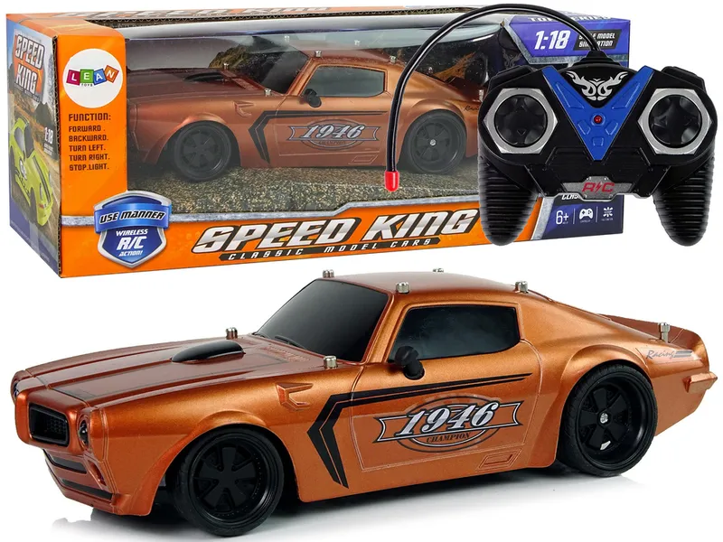 Auto Sportowe R/C 1:18 Champion Pilot - Brązowe