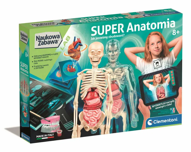 Naukowa Zabawa Super Anatomia Język Polski CLEMENTONI 50919