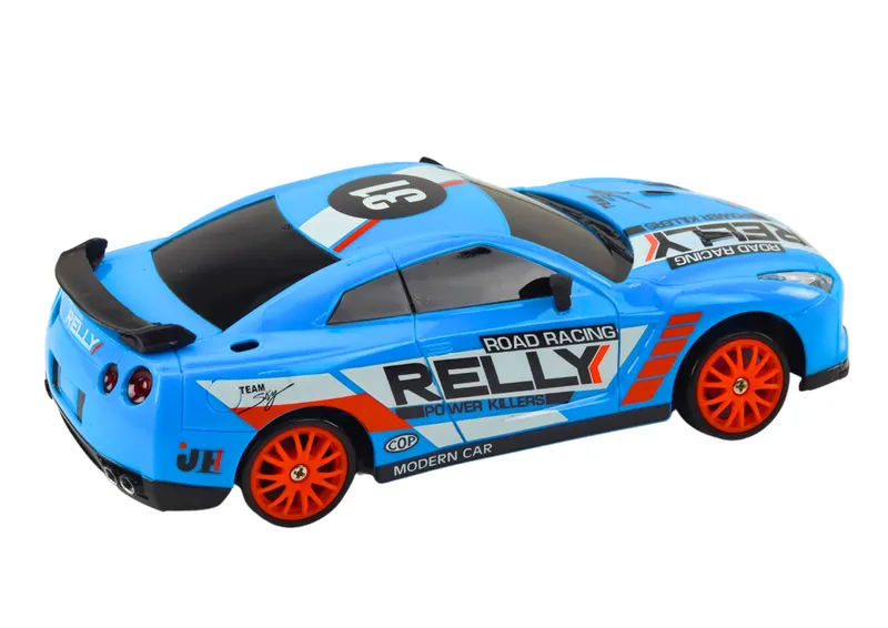 Autko Sportowe Zdalnie Sterowane R/C 1:24 Wymienne Koła - Niebieski