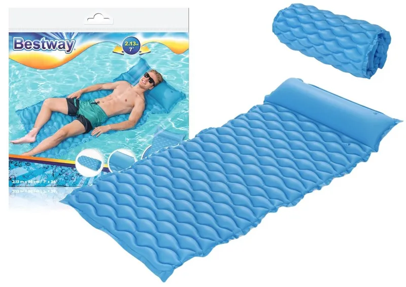 Dmuchany Materac Plażowy 213 x 86 cm BESTWAY 44020 - Niebieski