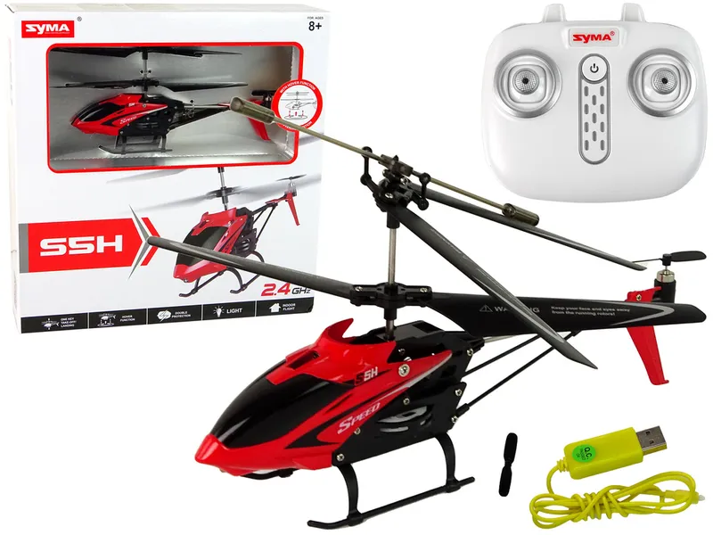 Zdalnie Sterowany Helikopter S5H SYMA - Czerwony