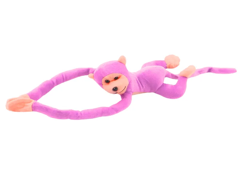 Maskotka Pluszowa Małpka Z Dźwiękiem 80 cm - Różowa
