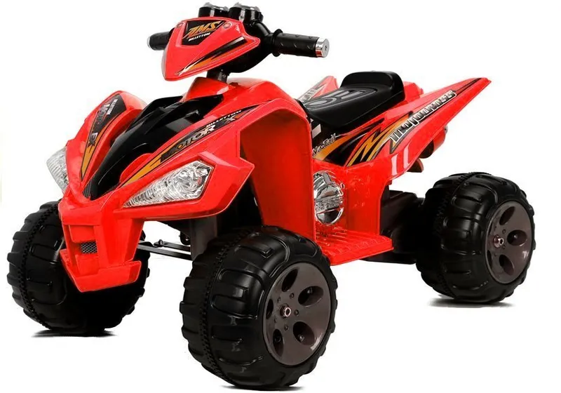 Quad Pojazd Na Akumulator Dla Dziecka Terenowy Światła LED MP3 - Czerwony