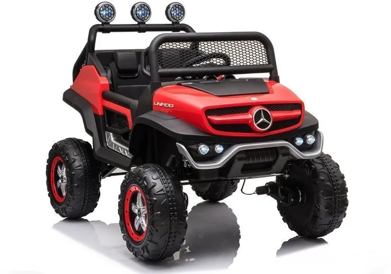 Pojazd Na Akumulator MERCEDES Unimog S - Czerwony