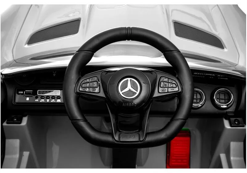 Auto Pojazd Na Akumulator MERCEDES GT R Dla Dzieci Światła LED MP3 - Szary