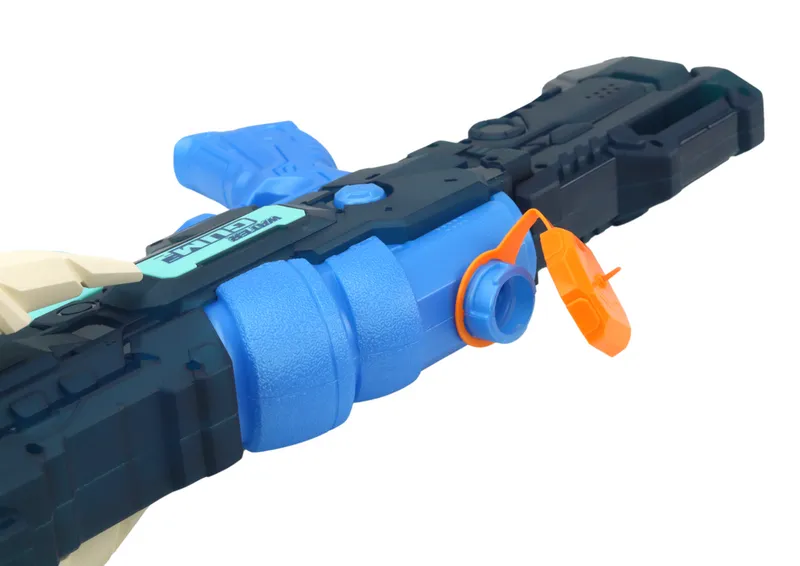 Pistolet Na Wodę Rozkładane Ramię 1000 ml Zasięg 8m Karabin - Niebieski
