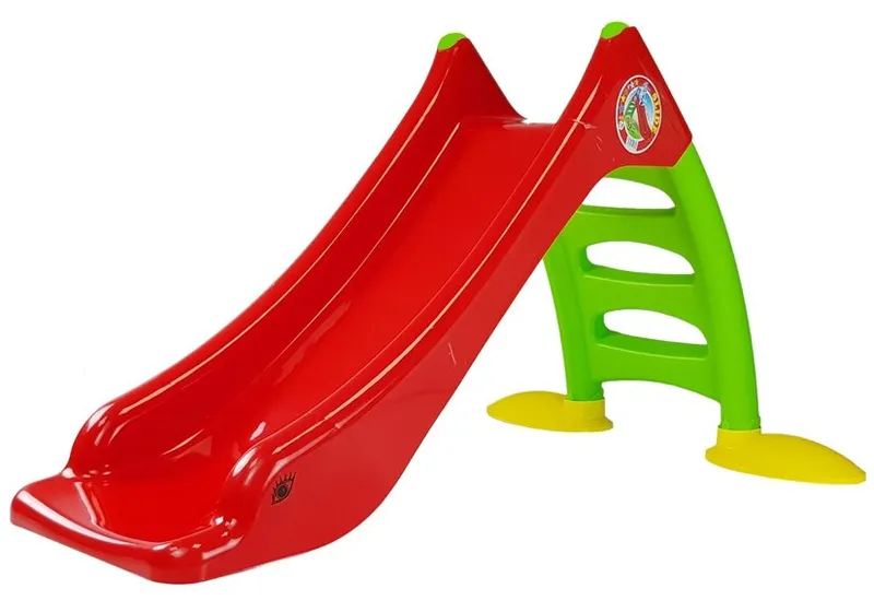 Zjeżdżalnia Ogrodowa Dla Dzieci 3-STOPNIOWA Drabinka 130 cm 424 - Czerwona
