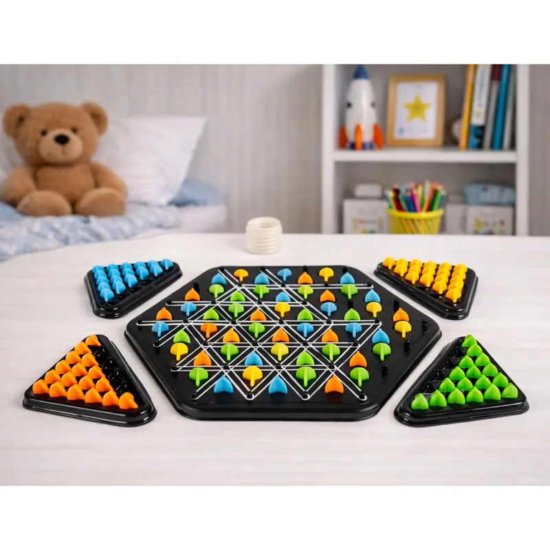 Gra Strategiczna Rodzinna Edukacyjna Puzzle Geometryczne Trójkąty