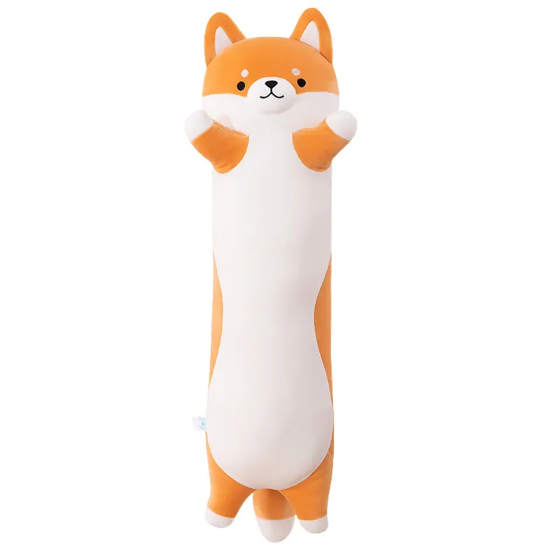 Pluszowa Maskotka Pies Shiba Poduszka Podłużna Wałek 60cm