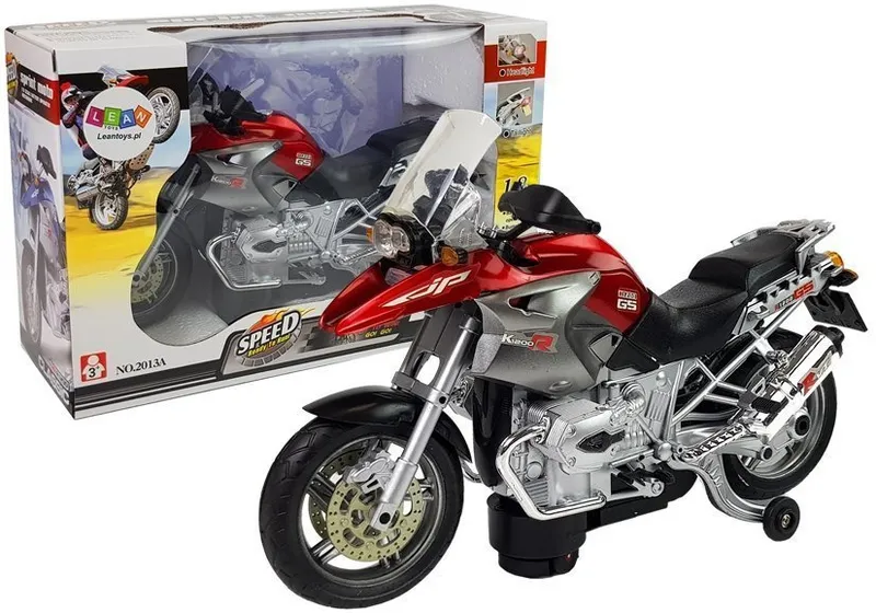 Motocykl Na Baterie Światła Muzyka - Czerwony