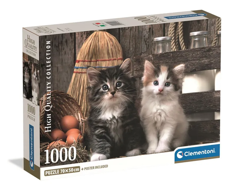 Puzzle 1000 HQC KOCHANE KOTKI Plakat CLEMENTONI 39943