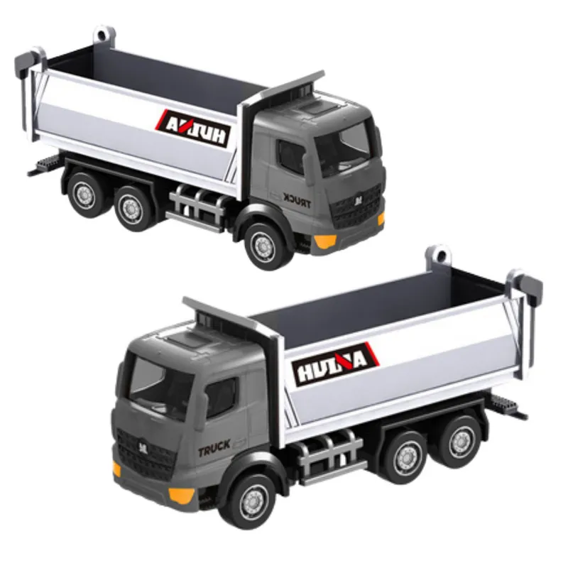 Wywrotka Metalowa Model Kolekcjonerski Huina 1:80 - Srebrna