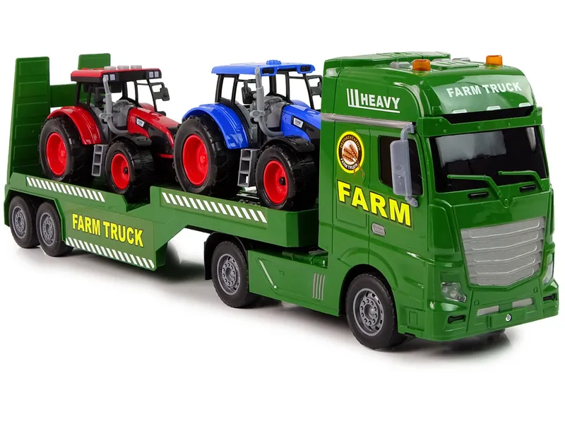 Zestaw Farma Laweta Ciężarówka Traktor Dźwięk Światła 3 el