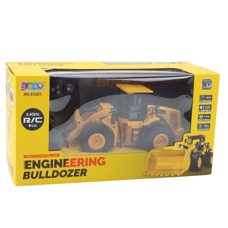Koparka Buldożer Zdalnie Sterowany RC 2.4G 6CH - Żółty