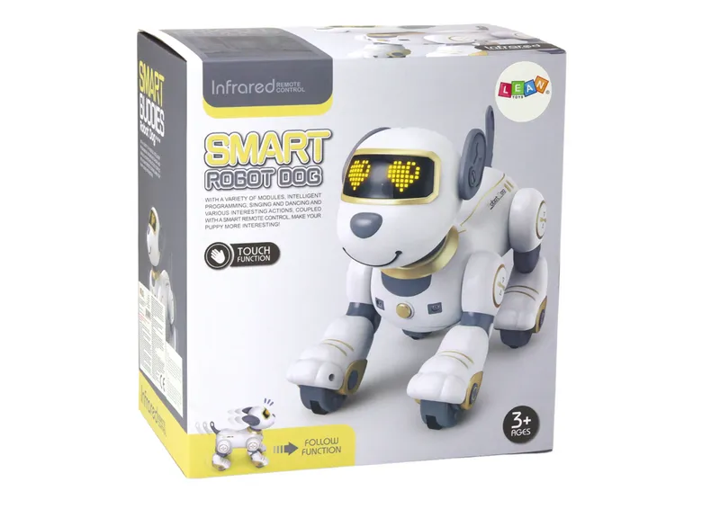 Robot Pies Interaktywny Zdalnie Sterowany Tańczy Wykonuje Polecenia - Złoty